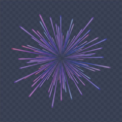 Poster - Neon stripes in the form of drill, turns and swirl. Illustration of high speed concept. Image of speed motion on the road. Abstract background in blue and purple neon glow colors