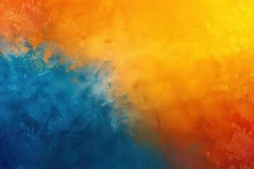 Wall Mural - a colorful background with a blue and orange gradient and a lot of white stars, generative ai image