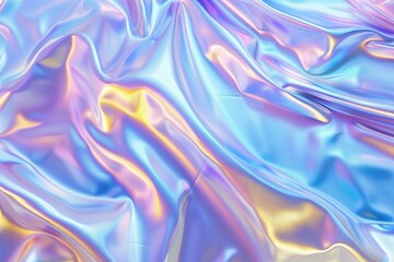Wall Mural - A piece of fabric with a rainbow pattern, generative ai image