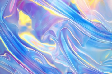 Wall Mural - A piece of fabric with a rainbow pattern, generative ai image