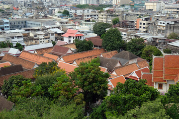 view of the rooftops of Bangkok