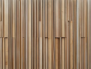 Poster - decorative textured wooden grid of linear panels in a neutral color palette providing a versatile ma