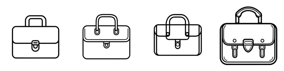 Icon for website, mobile, presentation, and logo design with briefcase.