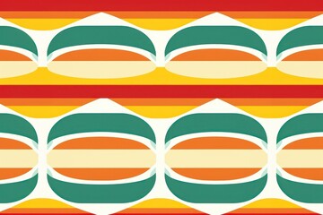 Wall Mural - Hamburger pattern backgrounds repetition.