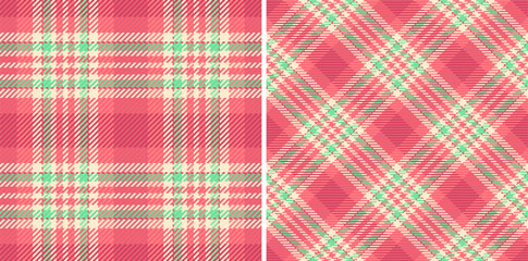 Tartan seamless fabric of vector plaid texture with a textile pattern check background. Set in nature colors for luxurious velvet fashion trends.