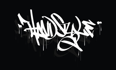 Sticker - HAND STYLE graffiti tag style design