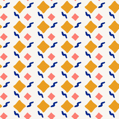 Leinwandbilder - Diamonds large and small, casual pattern.