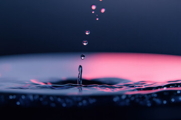 Captivating Macro Photography of Water Droplets in Dynamic Motion