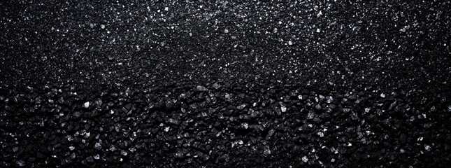 Poster - Black background with a lot of small black dots.