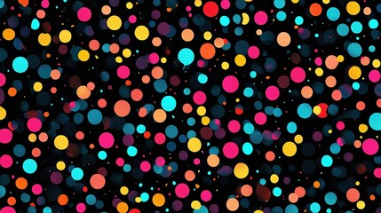 Wall Mural - Colorful background with many small circles of different colors. The circles are scattered all over the background, creating a vibrant and lively atmosphere