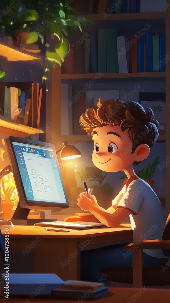AI-Powered Online Learning Platform with Personalized Study Plans Stock ...