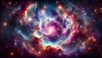 Wall Mural - space nebula background