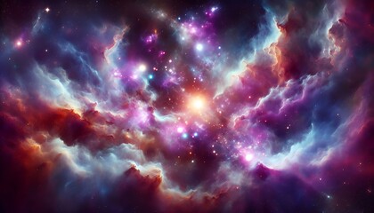 Wall Mural - nebula space background
