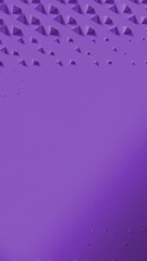 Aufkleber - Violet surface with wave of scaling pyramids with shadows. Extruding shapes animation loop. Clean bright triangle motion. Vertical video