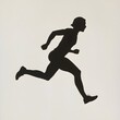 © Riya - Silhouette of a running athlete