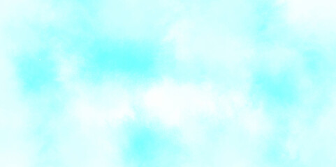 Naklejka na meble Abstract grunge blue paper texture painting grainy blue powder explosion watercolor background. Cloudy in sunshine calm bright winter air abstract background blue sky with fluffy clouds. Abstract sky