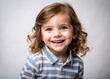 © Man888 - Adorable Child Model Posing in Studio with Bright Smiles and Playful Expressions for Portraits
