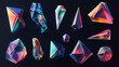 © GoldPumaze - A collection of abstract polygonal shapes in a 3D space.