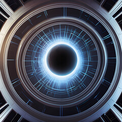 Wall Mural - Futuristic Energy Portal to Unknown