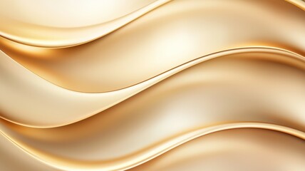 Wall Mural - A gold and white background with a wavy line