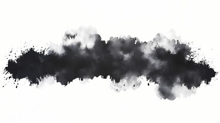 Wall Mural - black ink splat