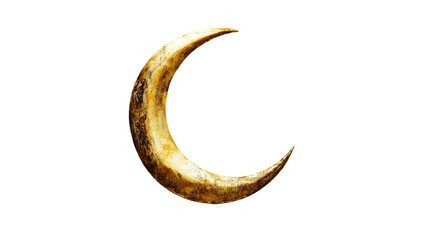 crescent moon on transparent background