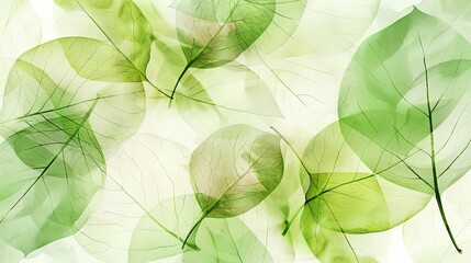 Wall Mural - Fresh_green_leaf_illustration_background