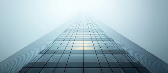 Modern Skyscraper in the Fog