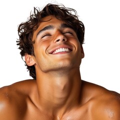 Poster - A man with a smile on his face