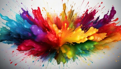 explosion of colored powder.colourful background.