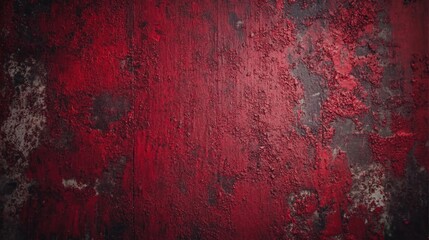 Poster - A deep red textured backdrop showcases intricate patterns and shades, ideal for creative projects or visual presentations