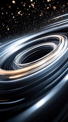 Poster - A mesmerizing abstract swirl of light and motion, evoking a sense of energy and modernity as it captivates the viewer's imagination.