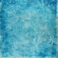 Sticker - Wintery blue background