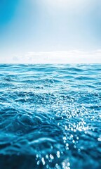 Canvas Print - Sparkling blue ocean water