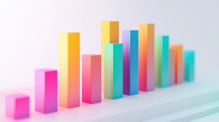 Poster - Colorful Bar Graphs in Modern Business Style