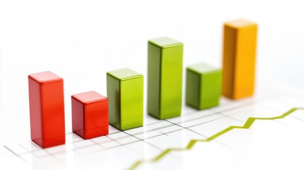 Colorful Chart Representing Business Growth Metrics