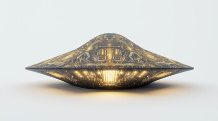 Poster - Detailed 3D Render of a Triangular Object