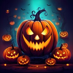 Halloween jack o lantern