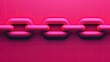 © Nitchalee N. - A vibrant pink chain links closely on a matching background, conveying strength and connectivity in a modern, abstract style.