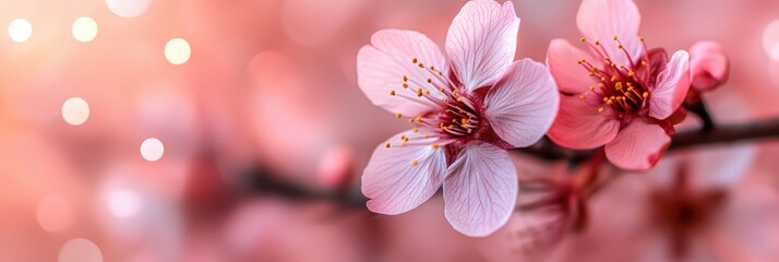 Canvas Print - Pink Cherry Blossom Flowers