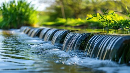 Micro Hydropower Systems: Small-scale installations that generate local electricity, perfect for rural or off-grid communities, utilizing small water flows for sustainable power.
