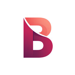 Fototapete - modern logo embodies the shape of the capital letter B