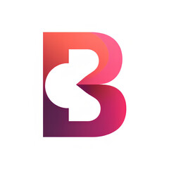 Fototapete - modern logo embodies the shape of the capital letter B