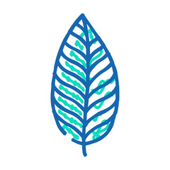 Wall Mural - calathea tropical leaf doodle icon sketch vector. calathea tropical leaf sign. isolated symbol illustration