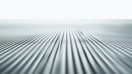 Poster - A close-up of parallel metallic lines creating a sleek, modern aesthetic.