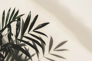 Sticker - Minimalistic silhouette of plant decoration