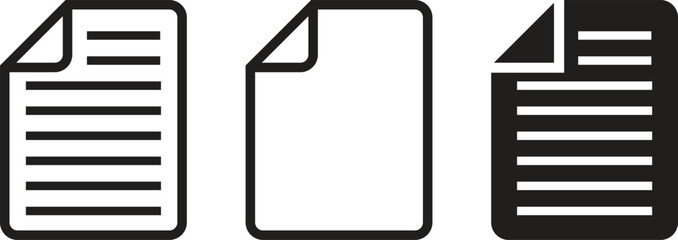 Aufkleber - paper icon. line paper symbol vector illustration.
