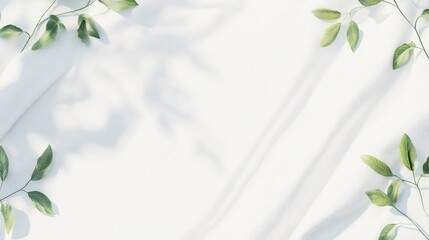 Poster - Crisp white clean background with soft shadows in the corners, ideal for minimalist design