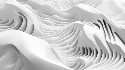Poster - minimalist grey and white gradient background with a clean and modern design for versatile use