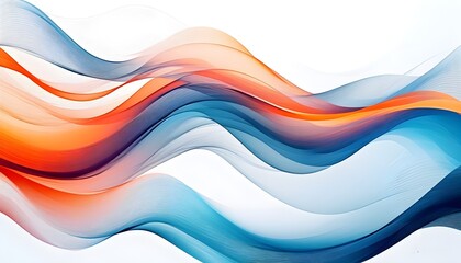 Wall Mural - Vibrant Abstract Waves with Dynamic Movement and Fluid Patterns in a Colorful Gradient Close-Up